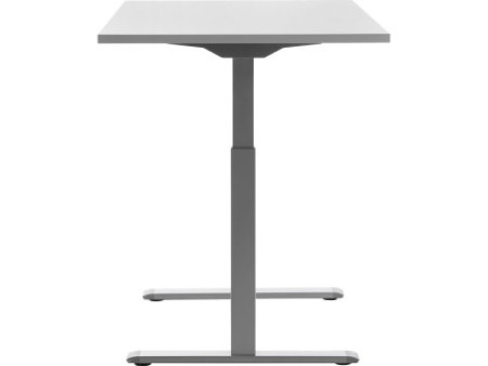 Topstar Bureau réglable en hauteur, (L)1.200 mm, gris/gris