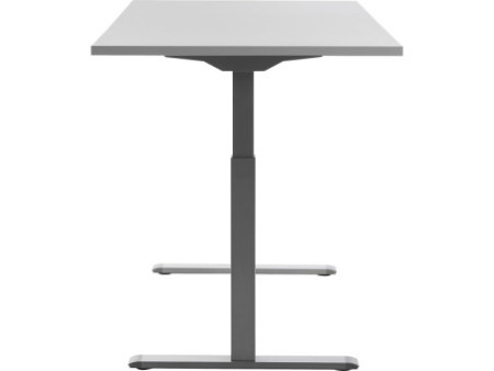 Topstar Bureau réglable en hauteur, (L)1.600 mm, gris/gris