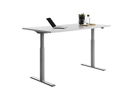 Topstar Bureau réglable en hauteur, (L)1.600 mm, gris/gris