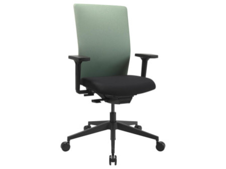 Topstar Chaise de bureau pivotante 'Airwork G', noir/menthe