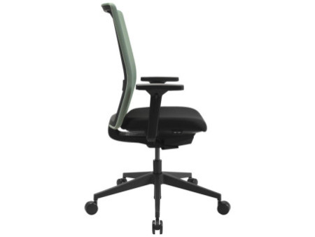 Topstar Chaise de bureau pivotante 'Airwork G', noir/menthe