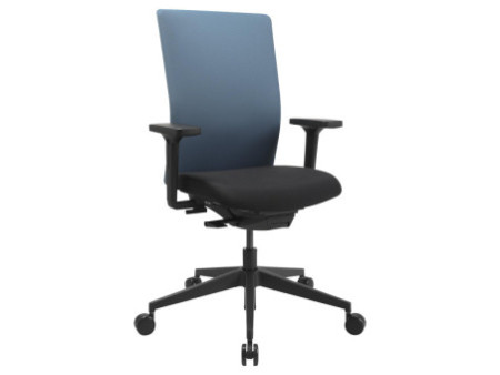 Topstar Chaise de bureau pivotante 'Airwork G', noir/pétrole