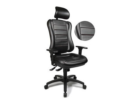 Topstar Fauteuil de bureau 'Head Point RS', noir / noir