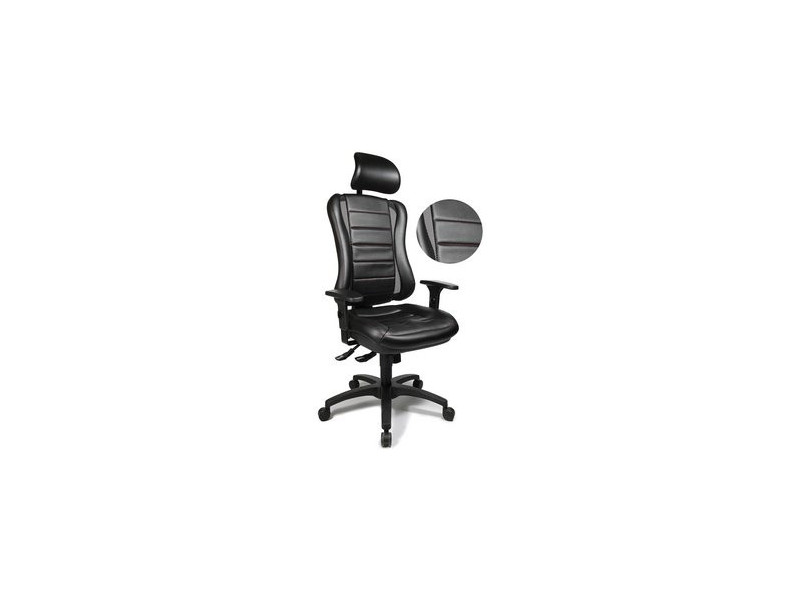 Topstar Fauteuil de bureau 'Head Point RS', noir / noir
