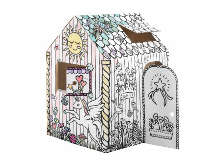 Fellowes Maison de jeu Licorne, en carton ondulé