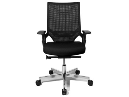 Topstar Chaise de bureau pivotante 'T300', noir / noir