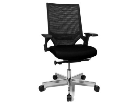Topstar Chaise de bureau pivotante 'T300', noir / noir