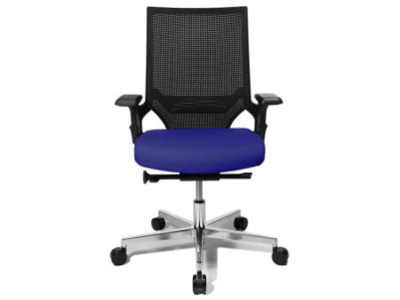 Topstar Chaise de bureau pivotante 'T300', bleu / noir