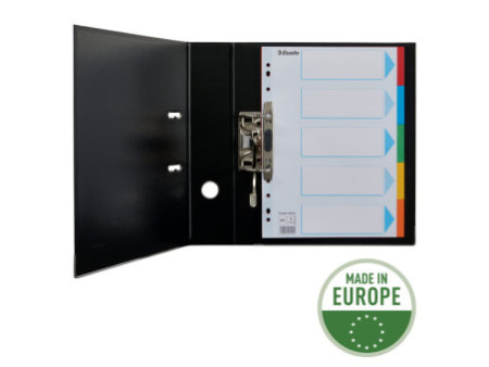 Esselte Intercalaires en carton, uni, A4, 5 touches