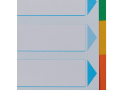 Esselte Intercalaires en carton, uni, A4, 5 touches