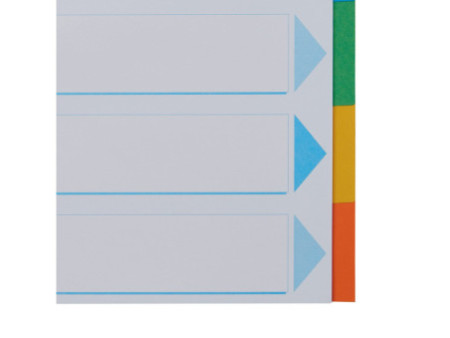 Esselte Intercalaires en carton, uni, A4, 6 touches
