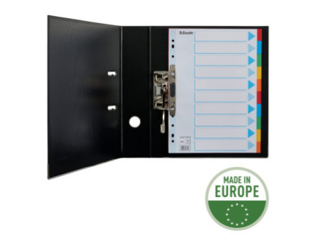 Esselte Intercalaires en carton, unis, A4, 10 touches