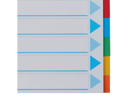 Esselte Intercalaires en carton, unis, A4, 10 touches