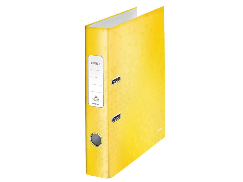 LEITZ Classeur WOW, 180 degrés, A4, 50 mm, jaune