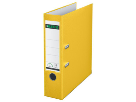 LEITZ Classeur à levier 180 degrés, format A4, 80 mm, jaune