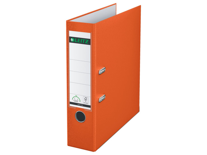 LEITZ Classeur à levier 180 degrés, format A4, 80 mm, orange