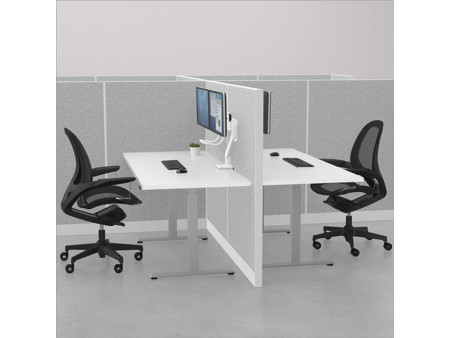 Fellowes Bras deux écrans Eppa Crossbar, blanc