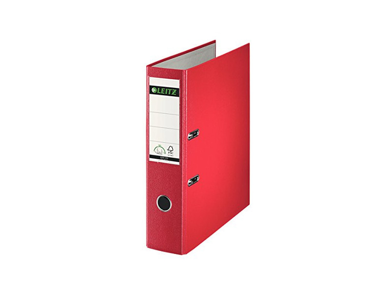 LEITZ Classeur plastique, 180 degrés, A4, 80 mm, rouge