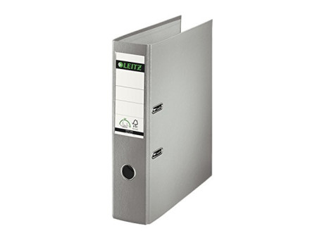 LEITZ Classeur plastique, 180 degrés, A4, 80 mm, gris