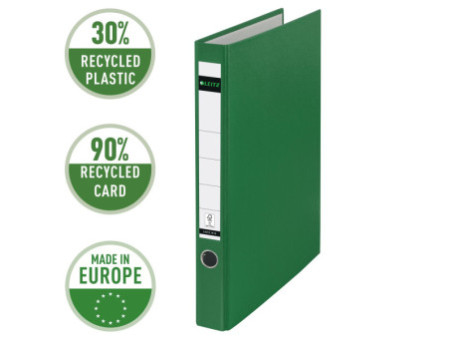 LEITZ classeur à anneaux, en plastique, format A4, vert,