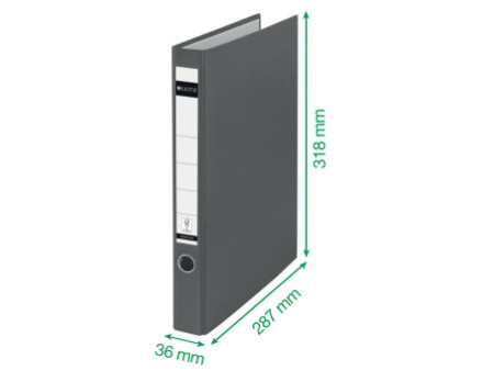 LEITZ classeur à anneaux, en plastique, format A4, vert,