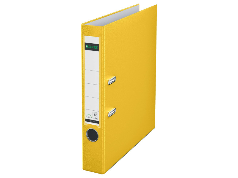 LEITZ Classeur à levier 180 degrés, format A4, 52 mm, jaune