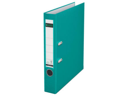 LEITZ Classeur à levier 180 degrés, A4, 52 mm, turquoise