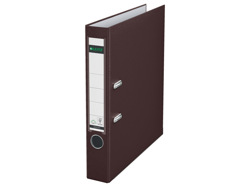 LEITZ Classeur à levier 180 degrés, format A4, 52 mm, marron