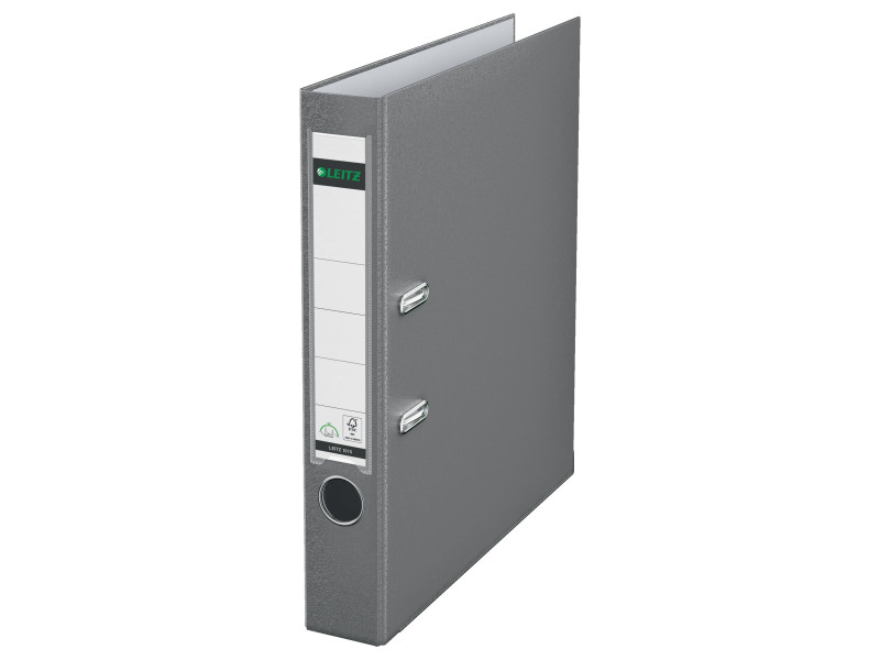 LEITZ Classeur à levier 180 degrés, format A4, 52 mm, gris