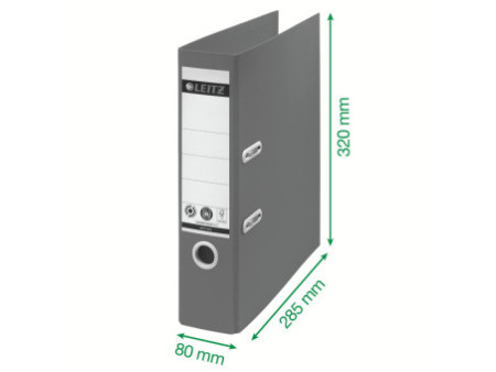 LEITZ Classeur Recycle, 180 degrés, 80 mm, jaune