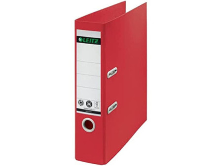 LEITZ Classeur Recycle, 180 degrés, 80 mm, rouge