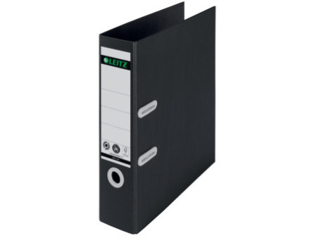 LEITZ Classeur Recycle, 180 degrés, 80 mm, noir