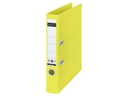 LEITZ Classeur Recycle, 180 degrés, 50 mm, jaune