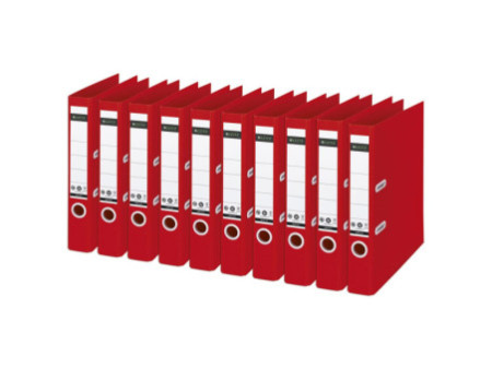 LEITZ Classeur Recycle, 180 degrés, 50 mm, rouge