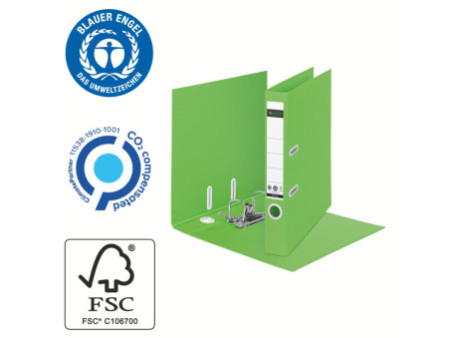 LEITZ Classeur Recycle, 180 degrés, 50 mm, vert