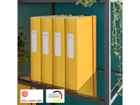 LEITZ Classeur à levier Active Cosy 180 degrés, 82 mm, jaune