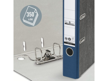 LEITZ Classeur marbré nuageux, 180 dégrés, format A4, 52 mm,