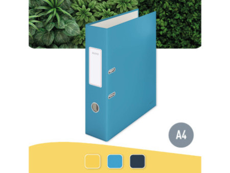 LEITZ Classeur à levier Cosy Soft-Touch, A4, 80 mm, bleu