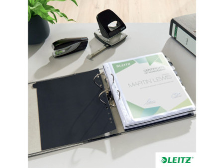 LEITZ classeur marbré nuageux, 180 degrés, format A4, 80 mm,