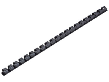 LEITZ Peigne à relier plastique, diamètre: 16 mm, noir
