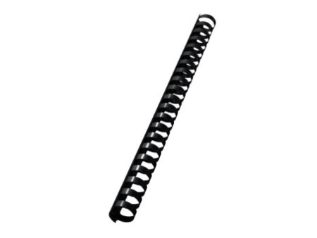 LEITZ Peigne à relier en plastique, diamètre: 19 mm, noir