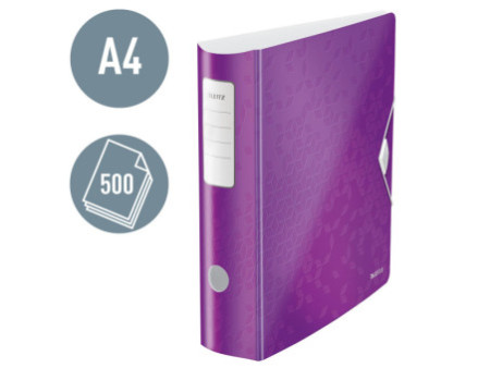 LEITZ Classeur Active WOW, 180 degrés, 80 mm, violet