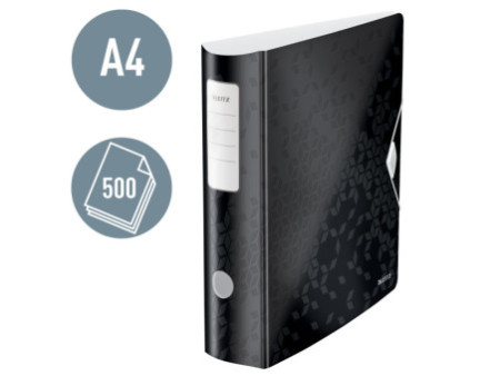 LEITZ Classeur Active WOW, 180 degrés, 80 mm, noir