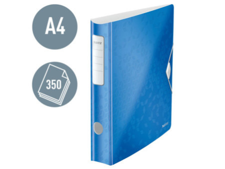 LEITZ Classeur Active WOW, 180 degrés, 60 mm, bleu