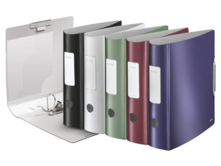 LEITZ Classeur Active Style, 180 degré, 80 mm, rouge grenat