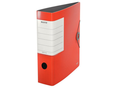 LEITZ Classeur Solide, 180 degrés, 82 mm, rouge clair