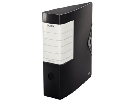LEITZ Classeur Solide, 180 degrés, 82 mm, noir