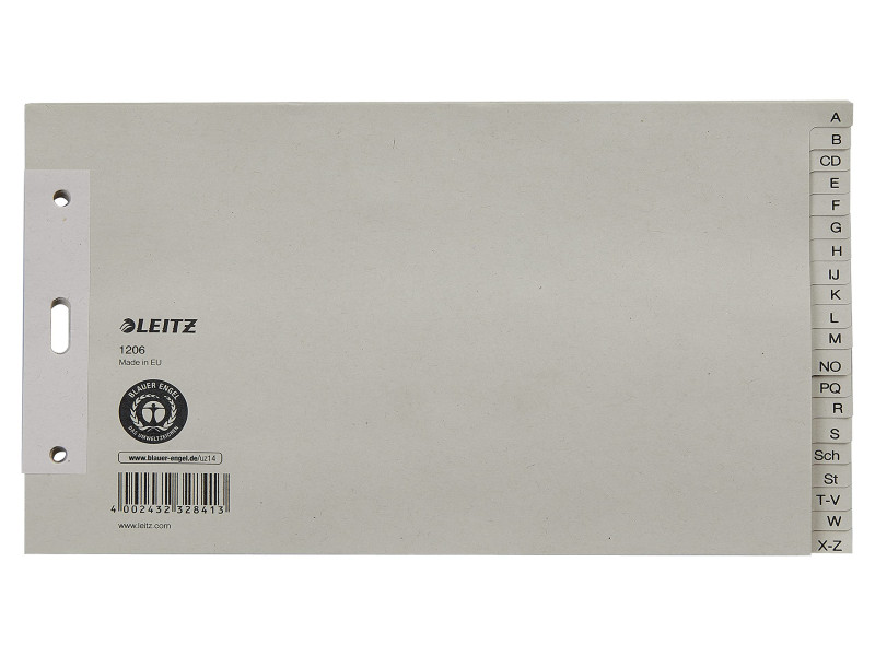 LEITZ Intercalaires en papier nature, A-Z, A5 paysage, 20
