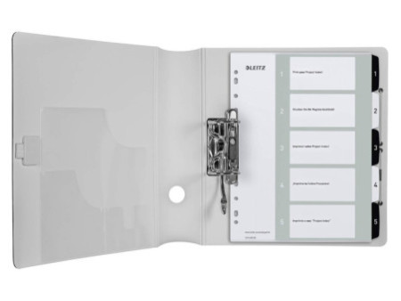 LEITZ Intercalaires en plastique WOW, numéroté, 1-5