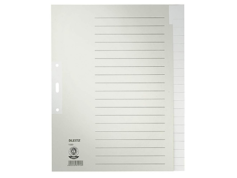 LEITZ Intercalaires en papier naturel, uni, A4 extra-large